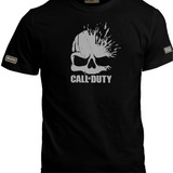 Camiseta 2xl - 3xl Call Of Duty Logo Cráneo Videojuegos Zxb
