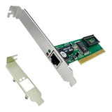 Placa De Rede Pci Lan Ethernet Rj45 10/100 Mbps Low Profile