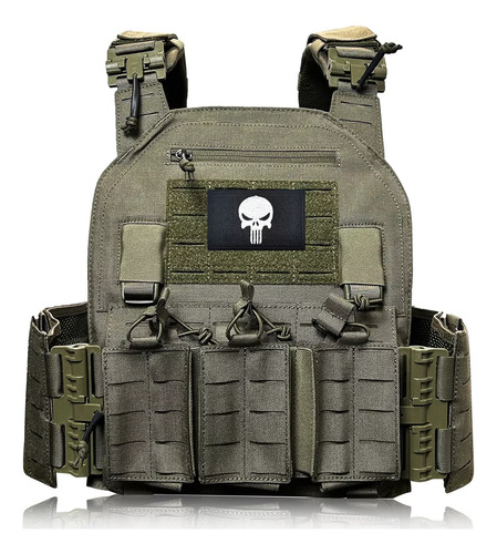 Chaleco Táctico Láser Molle Plate Carrier Military Airsoft