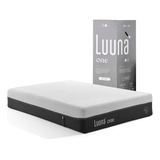 Colchón Luuna One Memory Foam, Queen Size - Hecho En México Color Blanco