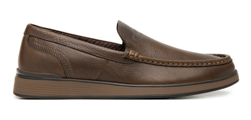 Mocasín Flexi Para Hombre Estilo 413201 Café