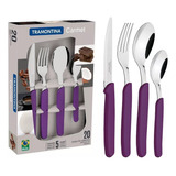 Tramontina Carmel Juego 24 Pzas Cocina Set Colores Varios 