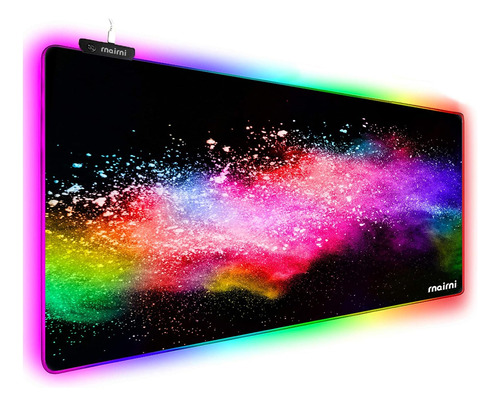 Mouse Pad Para Juegos Rgb Extendida, Ratón Para J