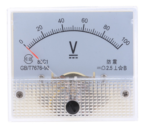 Voltímetro De Panel Analógico Dc 0-100 V