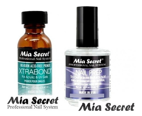  Xtrabond 15 Ml Y Nail Prep De 15 Ml Mía Secret