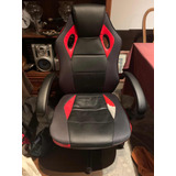 Silla Gamer Pu Ergonómica Escritorio Tunney Rojo