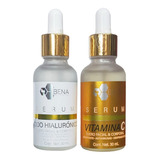 Kit Facial 3 Serum Acido Hialurónico Retinol Vitamina C Bena