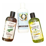  3 Shampoo Romero, Coco Y Manzanilla Fortalece 100%organico 