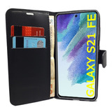 Capa De Celular Para Galaxy S21 Fe  Flip Case + Pel Vidro 3d