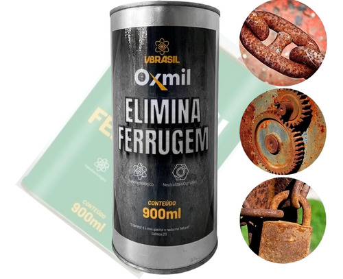 Oxmil Elimina Ferrugem 900ml Anticorrosivo Oximil 