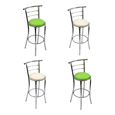 Paquete De 4 Bancos Barra Desayunador Restaurante Bar Lounge Acabado De La Estructura - Color Despues De La Compra | MercadoLibre