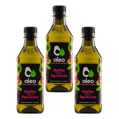 Aceite de vegetal ALEO en petsin TACC 450 ml pack x 3 | Envío gratis