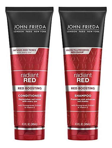 John Frieda Radiant Color Rojo Proteger, Duo Establece Champ