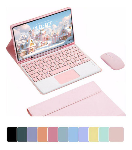 Capa Com Teclado Touchpad E Mouse Para Samsung Tab A8 10,5 