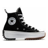 Tenis Converse Plataforma Chuck Taylor  Negro Mujer 166800c