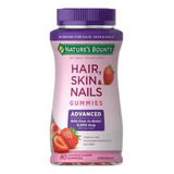 Natures Bounty Hair Skin &nails 80 Gomitas 2x Advanced