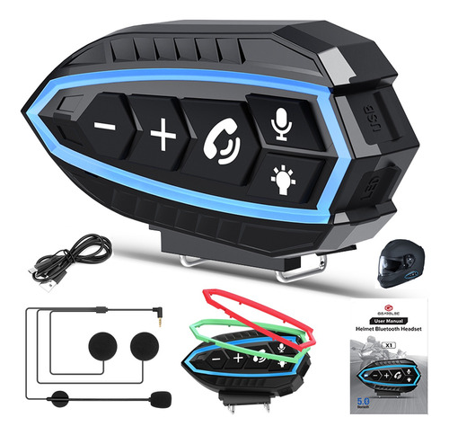 Audífonos Para Casco De Motos Bluetooth5.0 Impermeables Ip67