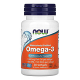 Ômega-3 Molecularmente Destilados 30soft Nowfoods Importado
