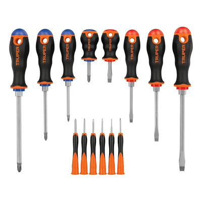 Juego De Desarmadores Comfort Grip 14pzs Blis Truper 14197 | Meses sin interés