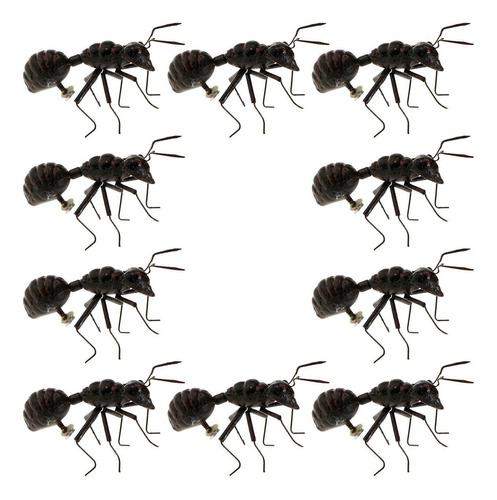 10pcs Ant Wall Sculpture Ornament . .