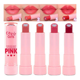 4 Batom Balm Think Pink Cg323 Cor 1 A 4 City Girl Atacado