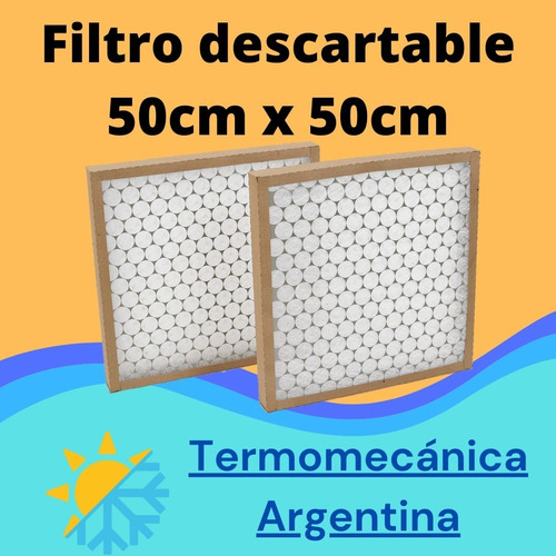 Filtros Descartables Pack Por 10 De 50x50 