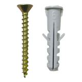 Tarugo 6mm Con Tope + Tornillo 4x35mm (x100)