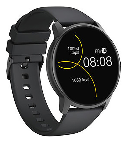 Smartwatch Redondo Nictom Smartwatch Nt16 1,28 Caja De Plástico Negra, Malla De Tpu Negra, Sumergible