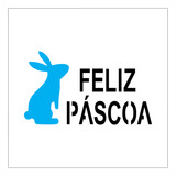 Stencil Feliz Páscoa - 14x14 - Ref C285