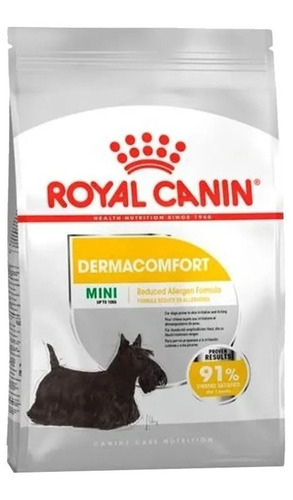 Royal Canin Mini Dermacomfort 3 Kg Rza Pequeña Piel Alergia