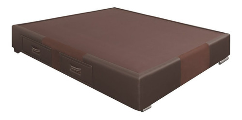 Base Cama Nyssa Muebles Pepe King Size Tapizada Cajonera Msi