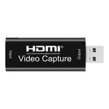 Capturadora De Video Streaming Live Hdmi 4k  Xbox Ps4 A Usb