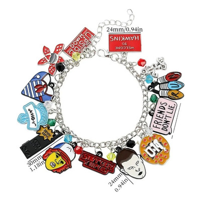 Pulsera De Dibujos De Stranger Things 1 Pieza