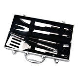 Churrasco Kit Inox C/ Maleta Churrasqueiro Profissional