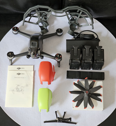 Dji Fpv Com Óculos, Controle, 3 Baterias E Acessórios +novo