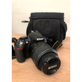  Nikon Kit D3100 +  Lente 18-55mm Vr Dslr Cor  Preto