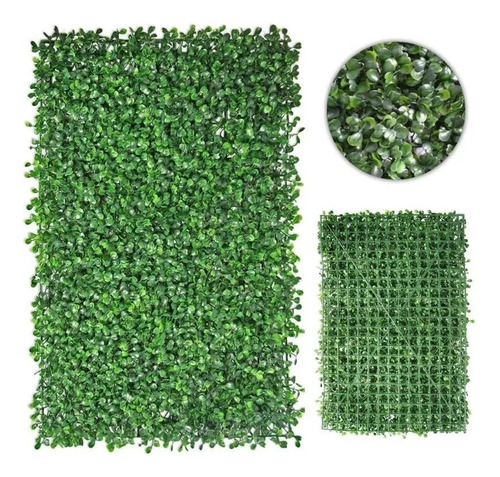 Muro Verde Follaje Artificial Pasto Sintetico 60 X 40 Denso