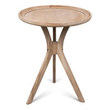 Mesa De Granja Auxiliar De Madera Natural Para Sala