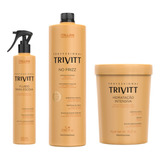 Hidratação Intensiva 1kg + Shampoo 1l Trivitt + Fluido