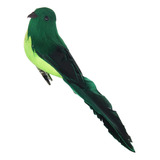 Pájaros De Espuma Artificial, Color Verde