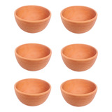 Vaso De Barro Decorativo Bowl Para Suculentas 12x9 Kit 6x