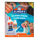 Elmer's Kit Para Hacer Slime Aqua Set Con 4 Piezas