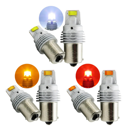 Par De Focos 1156 12 Leds Csp Canbus Fijo 10-60v 11w 1100lm | Envío gratis