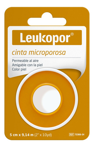 Microporoso Leukopor Piel 2x10 Yds Tarjeta