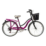 Bicicleta Roller Playera Retro Paseo Dama R26 C/cambios 6v  