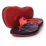 Chinelo Infantil Kenner Summer Play Kids - Preto E Vermelho