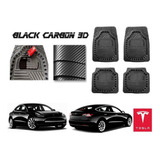 Tapetes Premium Black Carbon 3d Tesla Model 3 2019 A 2022