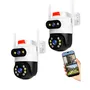 Kit 2 Camaras Seguridad Domo 6mp Wifi Ip Lan Inalambrica Exterior Interior Doble Visor Full Hd 1080p Vision Nocturna Icsee Ip66 App Celular Pc Con Slot Microsd Alarma Sirena Seguridad Casa Gxtronics | Envío gratis