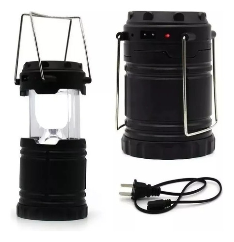 Farol Portatil Linterna Led Recargable Solar Sol De Noche