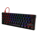 Teclado Game Factor 60% Rgb Switch Red Usb Tipo C Kbg560-rd